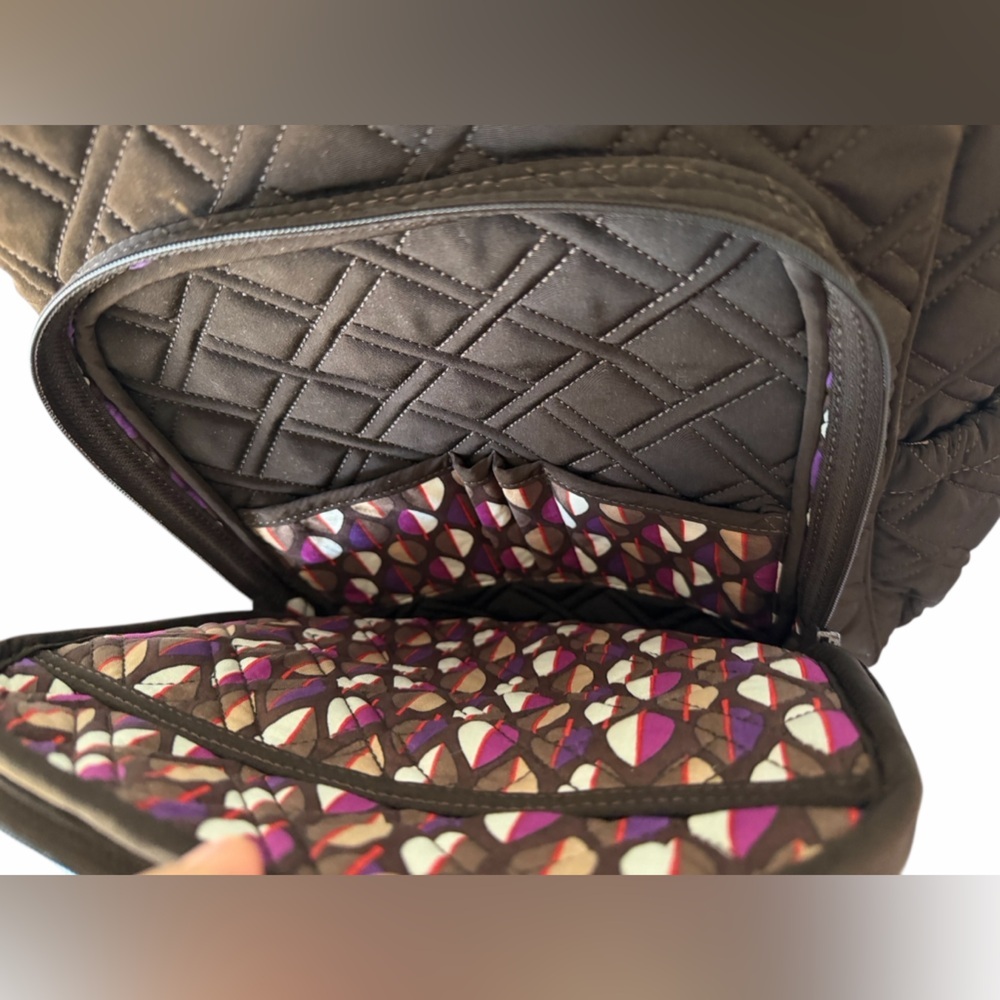 Vera bradley espresso brown campus backpack - Picture 6 of 13